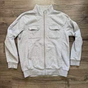 Calvin Klein Light Gray Full Zip Jacket size Large Men